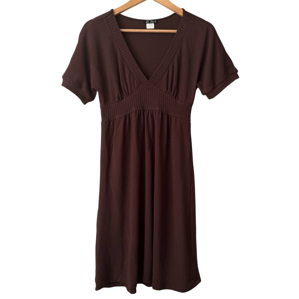Vintage Y2K NeverWorn! Brown Sweater Dress. Empire Waist. Excellent Condition!